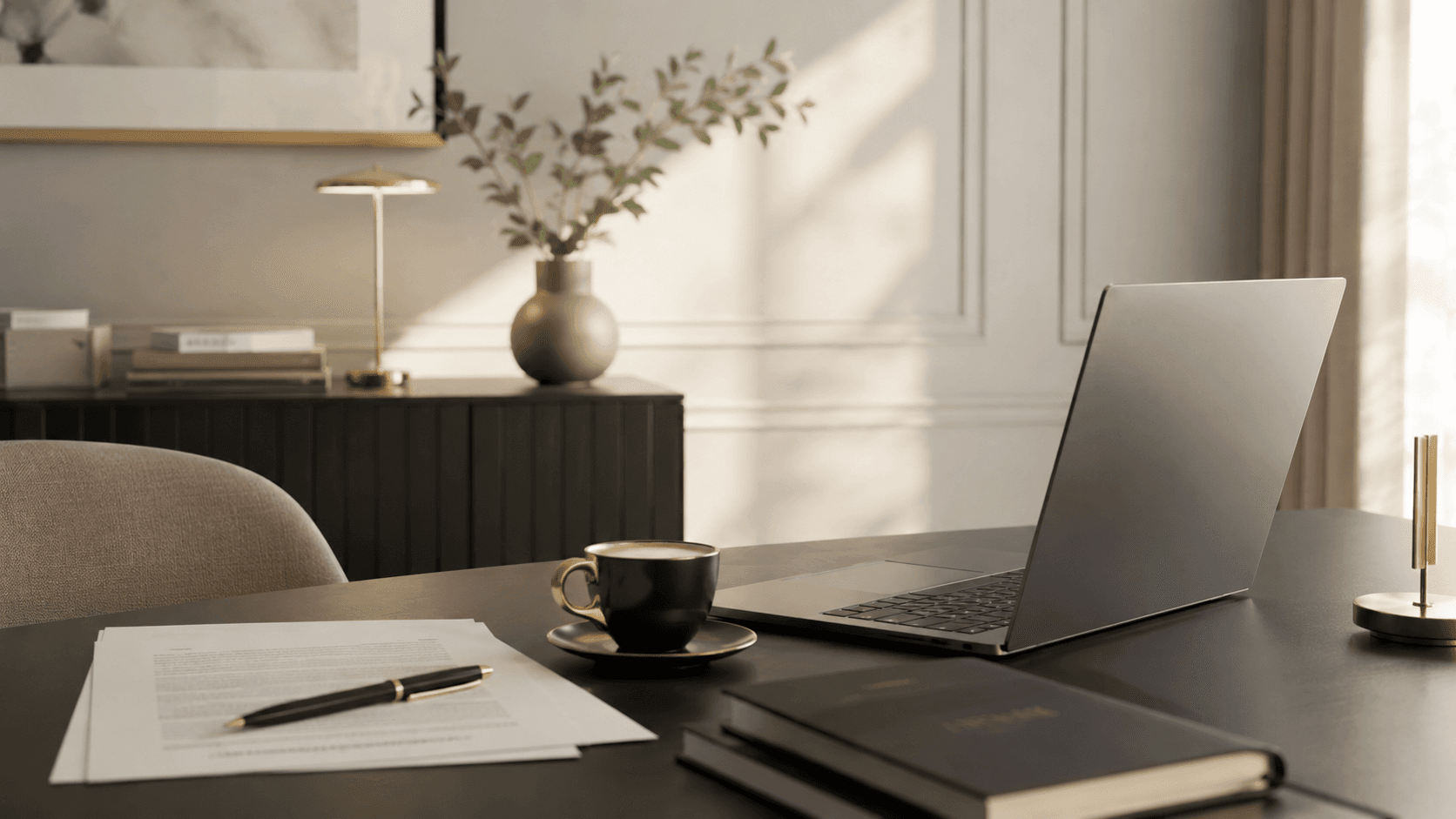 Professional office workspace